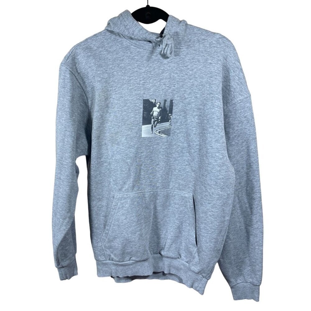 Divided H&M Men's Graphic Sweatshirt Hoodie Long Sleeve Heather Grey S Small